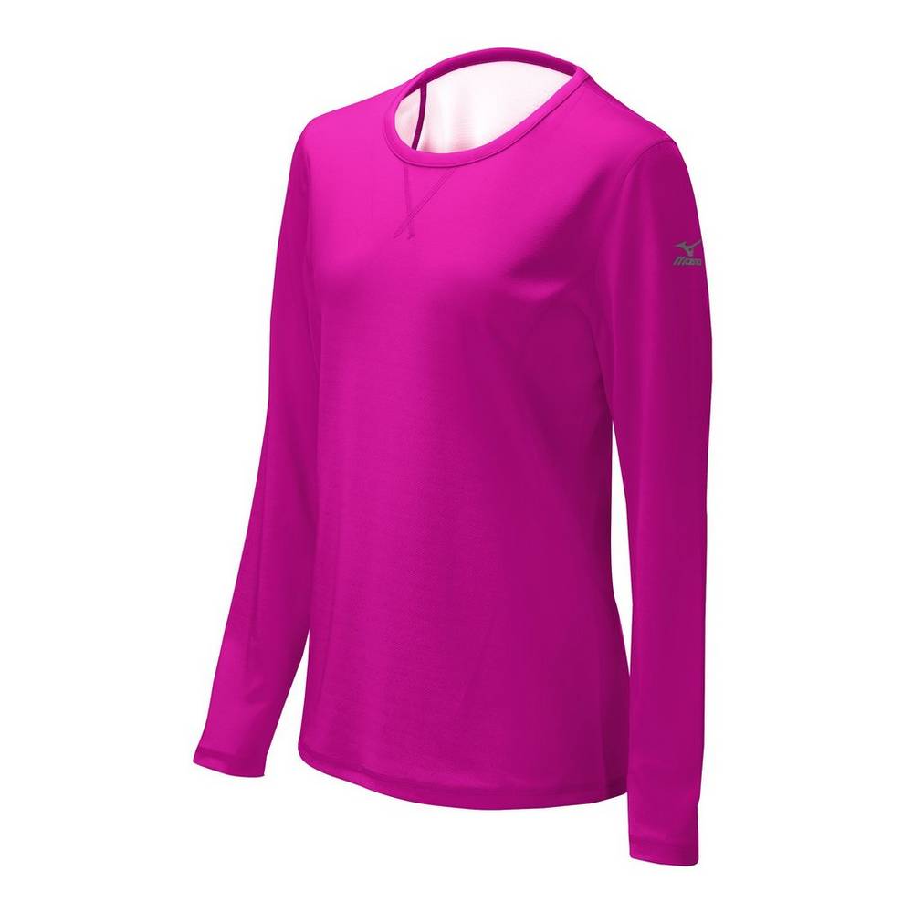 Sudaderas Mizuno Core Dual Hybrid Mujer Rosas/Blancas Baratas QLKT-54986